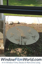 Oval Lily and Hummingbird Horizontal | Static Cling - Image 8