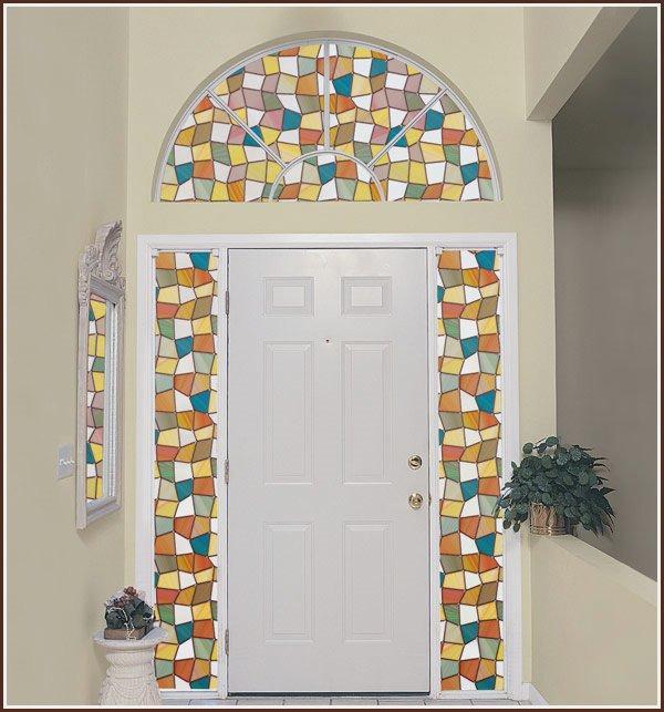 Savannah Stained Glass | Privacy Window Film (Static Cling) - Window Film World