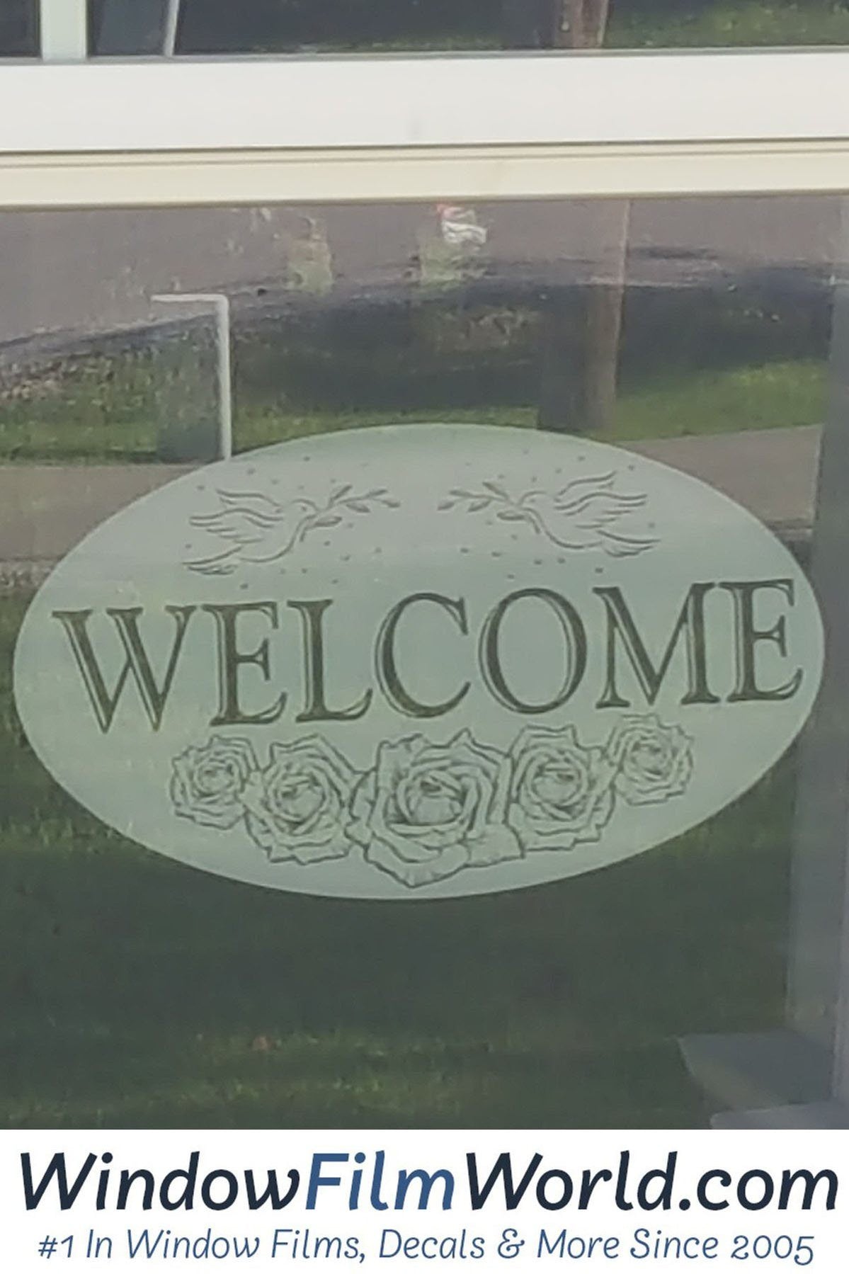 Oval Welcome | (Static Cling)